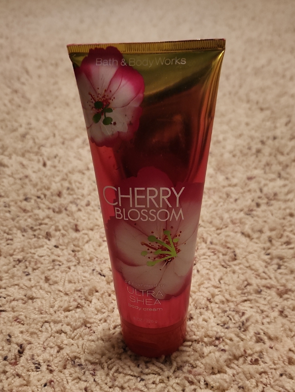Bath & Body Works Cherry Blossom Ultra Shea Body Cream - Pink and Gold